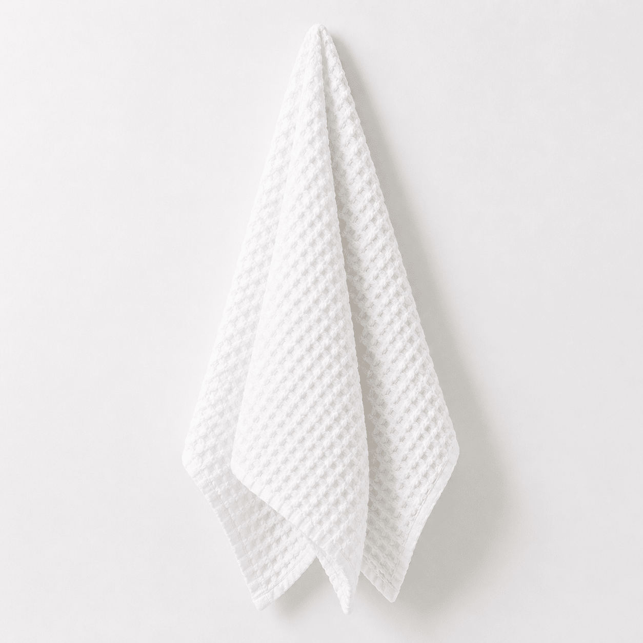 Rustic Waffle Hand Towel - White -Mama and Tochter- Nest & Bird