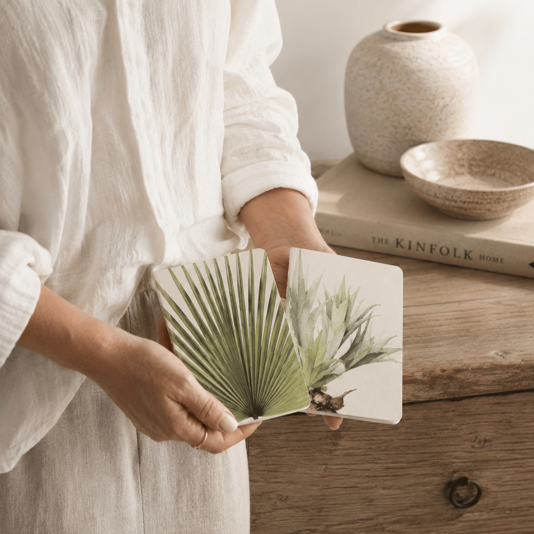 Saraswati Paper | Pair of Recycled Note Books -Saraswati Papers- Nest & Bird