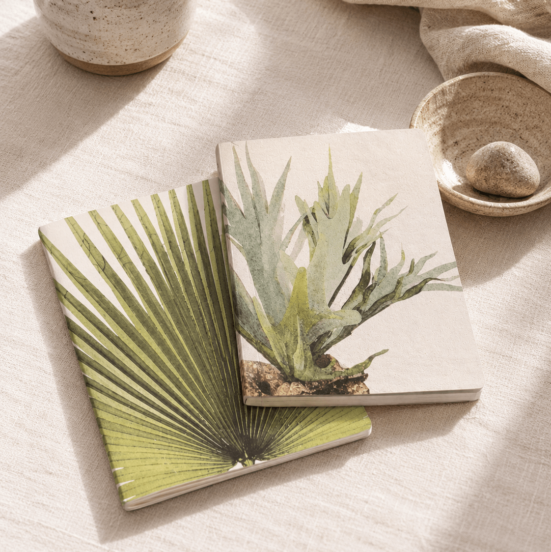 Saraswati Paper | Pair of Recycled Note Books -Saraswati Papers- Nest & Bird
