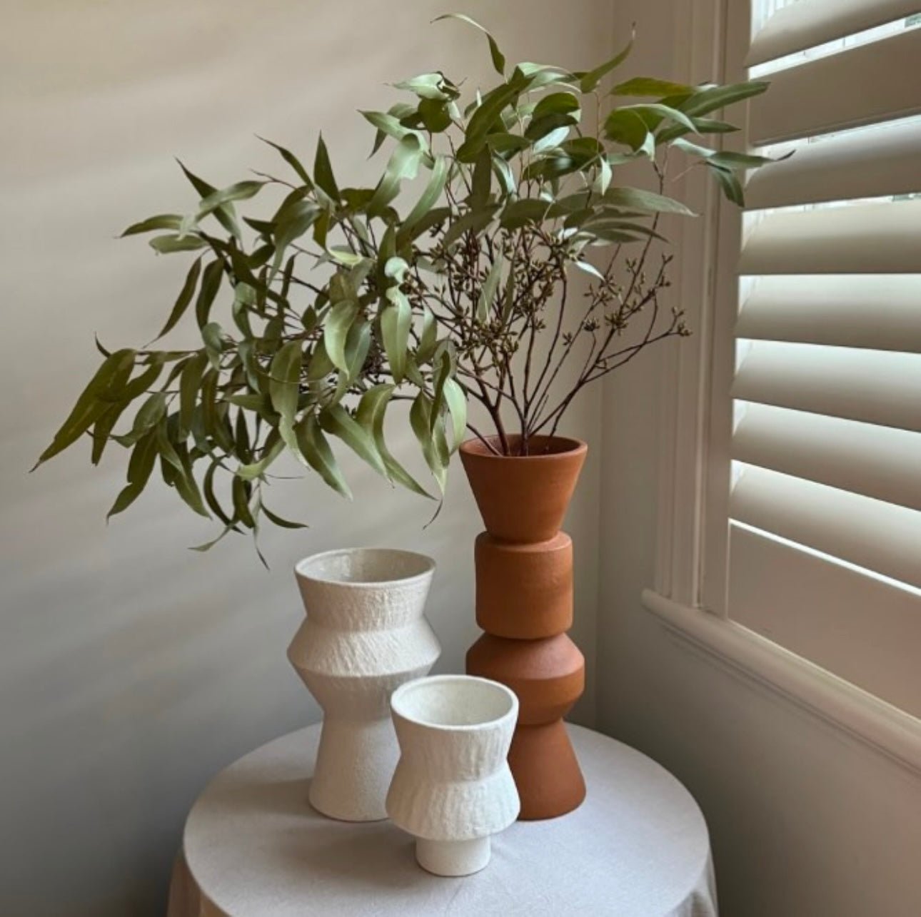 Sculptural Terracotta Vase - Bonnie and Neil - Nest & Bird