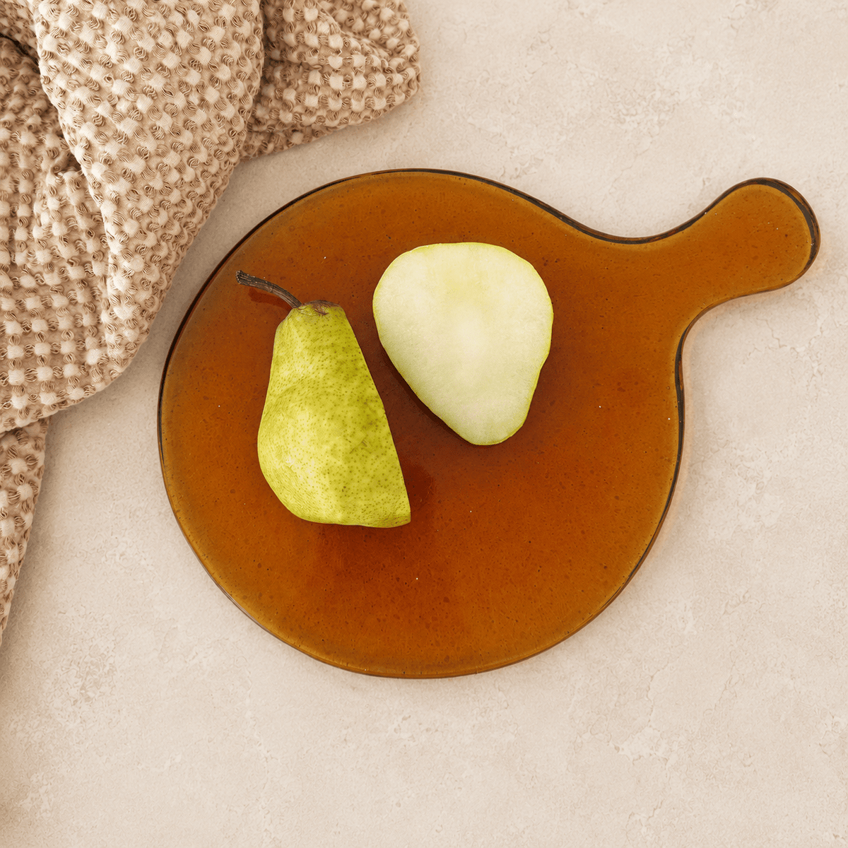 Sea Glass Serving Board Amber - Creative Women Australia - Nest & Bird