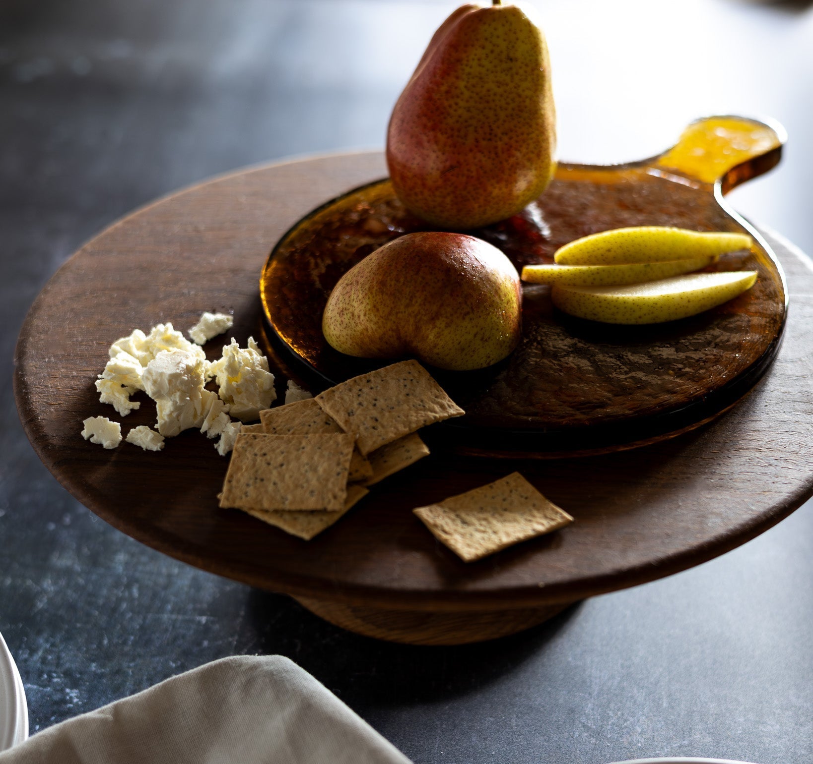 Sea Glass Serving Board | Clear -Creative Women Australia- Nest & Bird