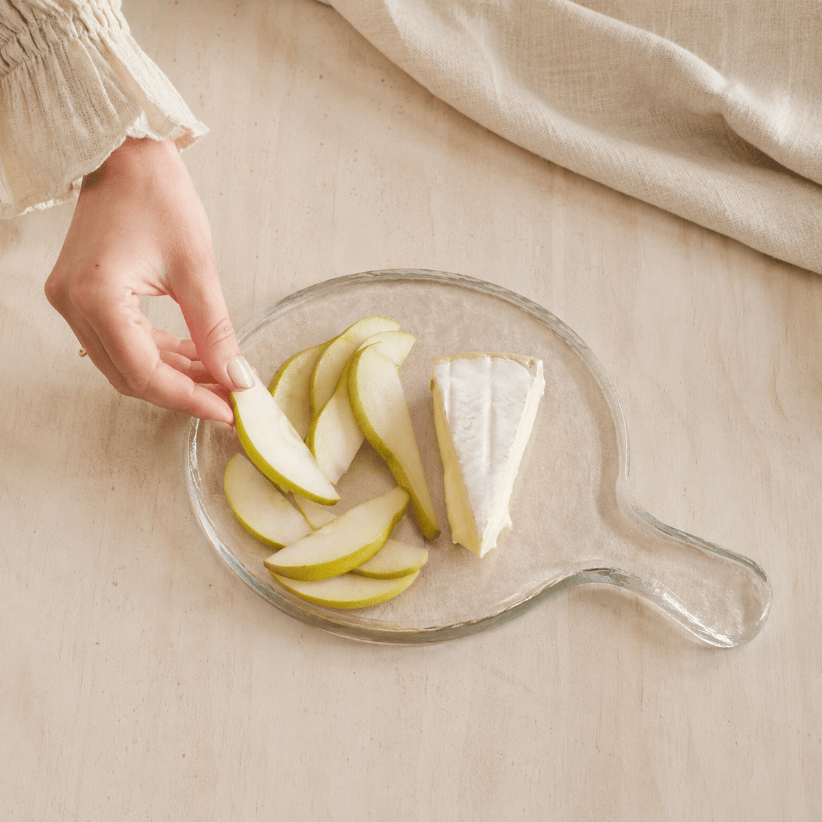 Sea Glass Serving Board Clear - Creative Women Australia - Nest & Bird