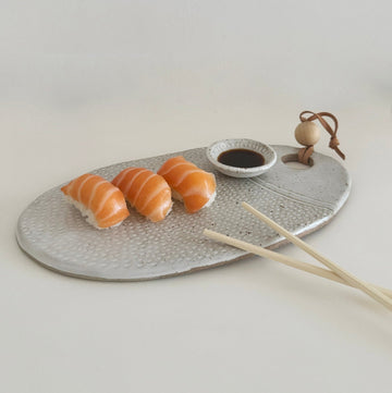Small Ceramic Serving Platter and Dish - Bay Rd Ceramics - Nest & Bird