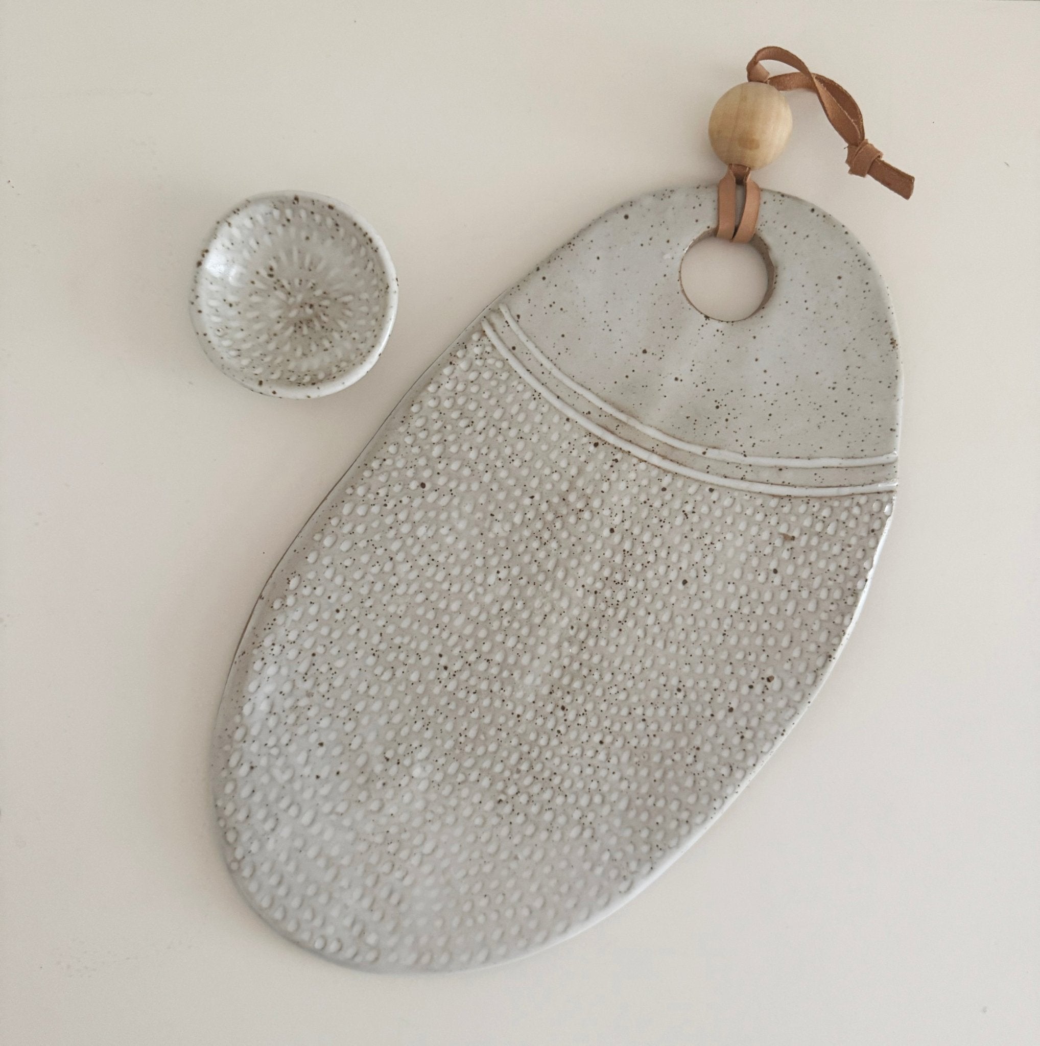 Small Ceramic Serving Platter and Dish - Bay Rd Ceramics - Nest & Bird