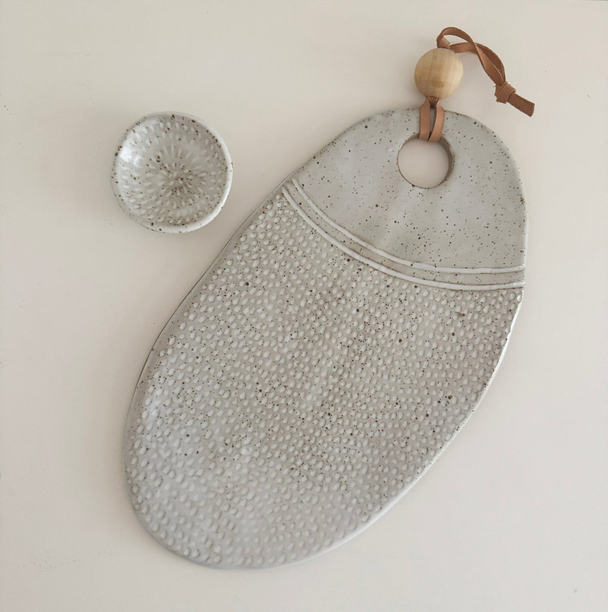 Small Ceramic Serving Platter and Dish - Bay Rd Ceramics - Nest & Bird