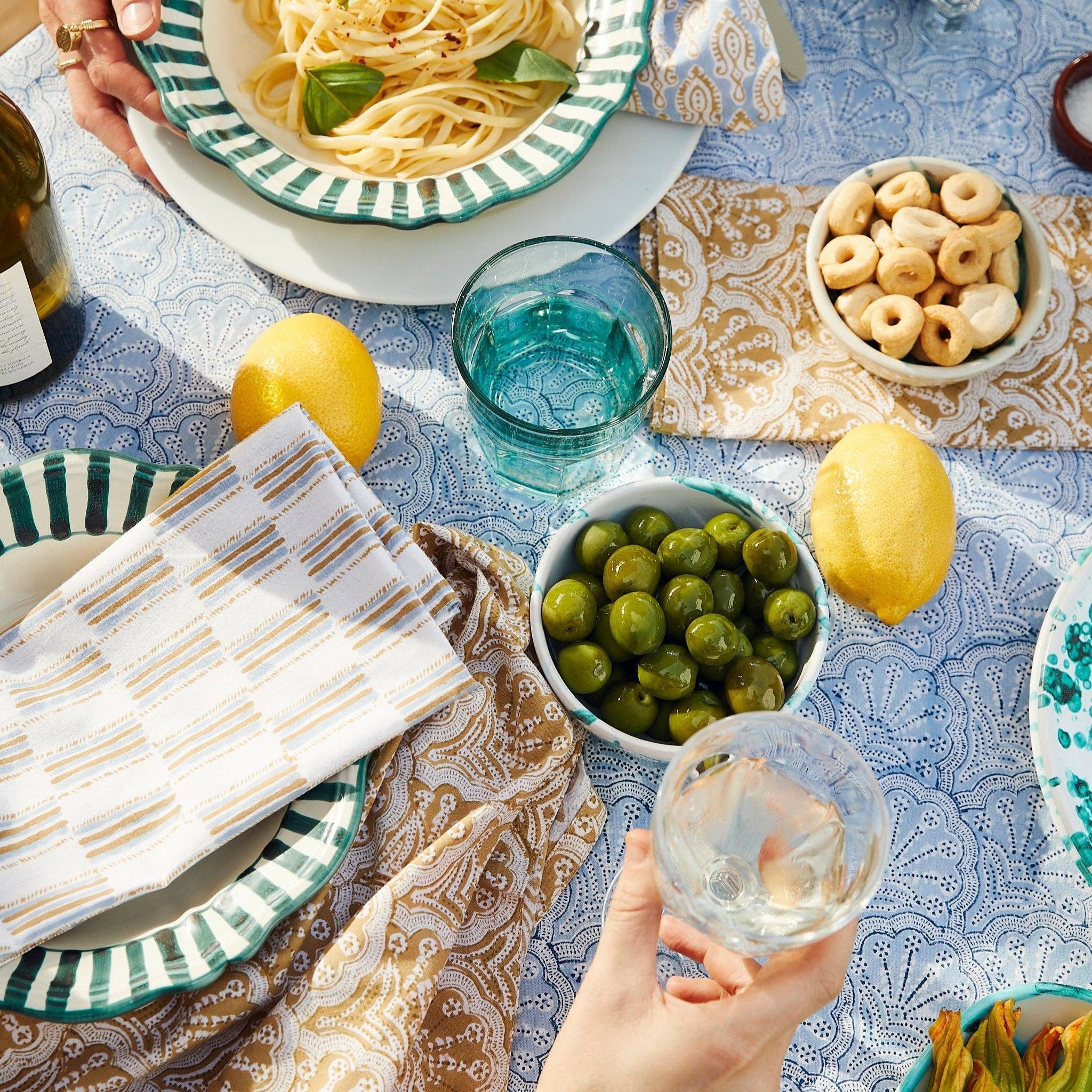St Tropez Azure Tablecloth - Walter G - Nest & Bird
