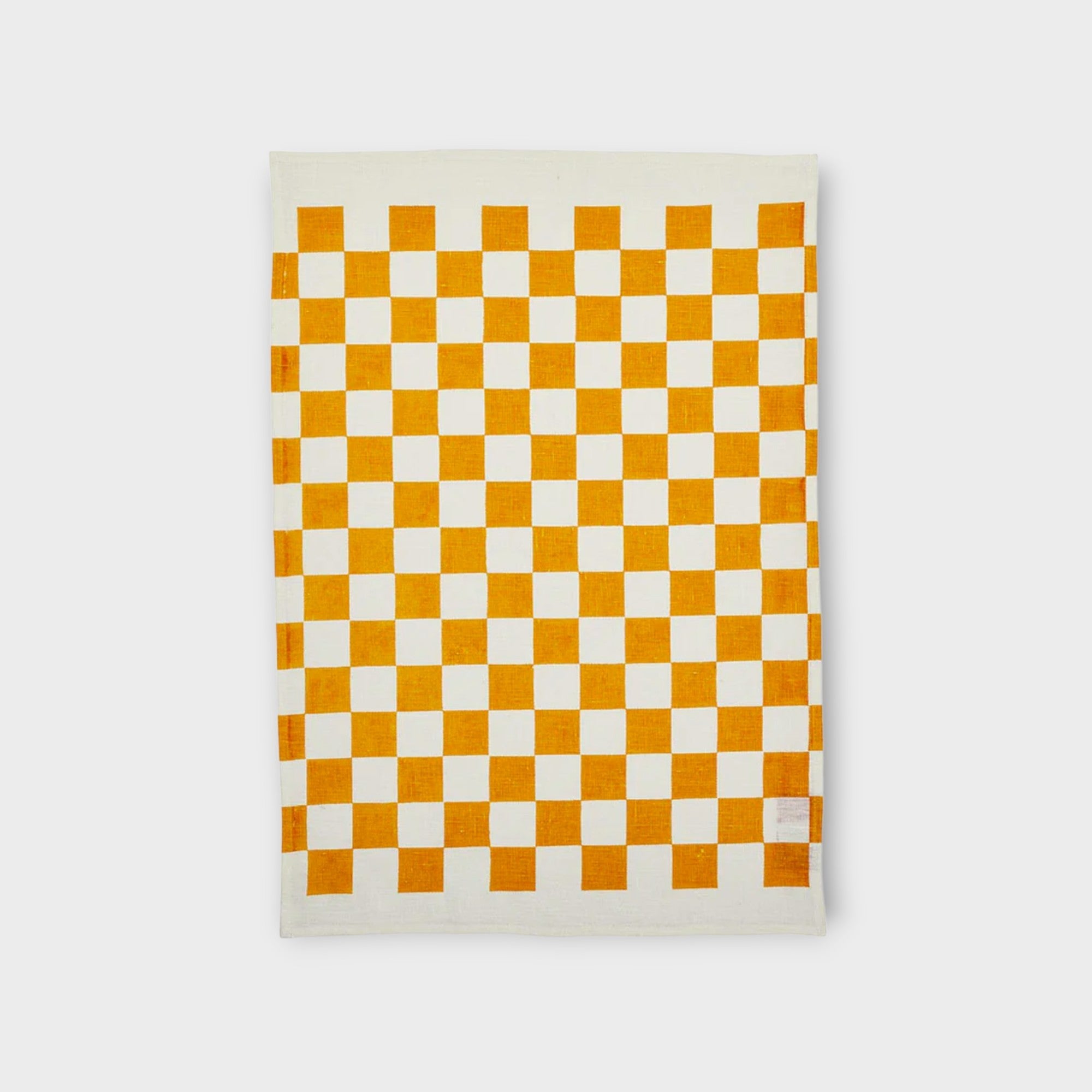 Tea Towel - Checkers Tan - Bonnie and Neil - Nest & Bird