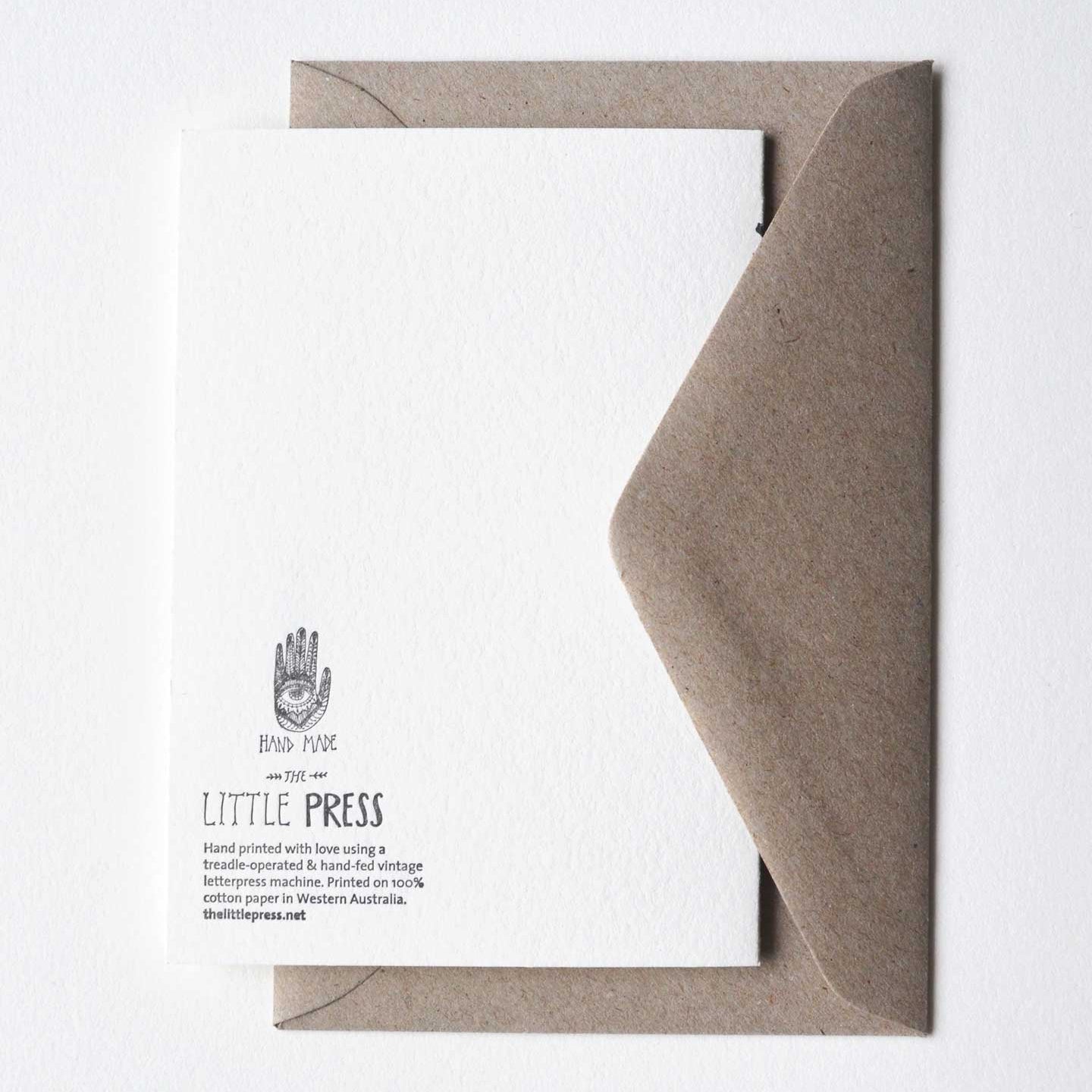 Thank You Greeting Card - THE LITTLE PRESS - Nest & Bird