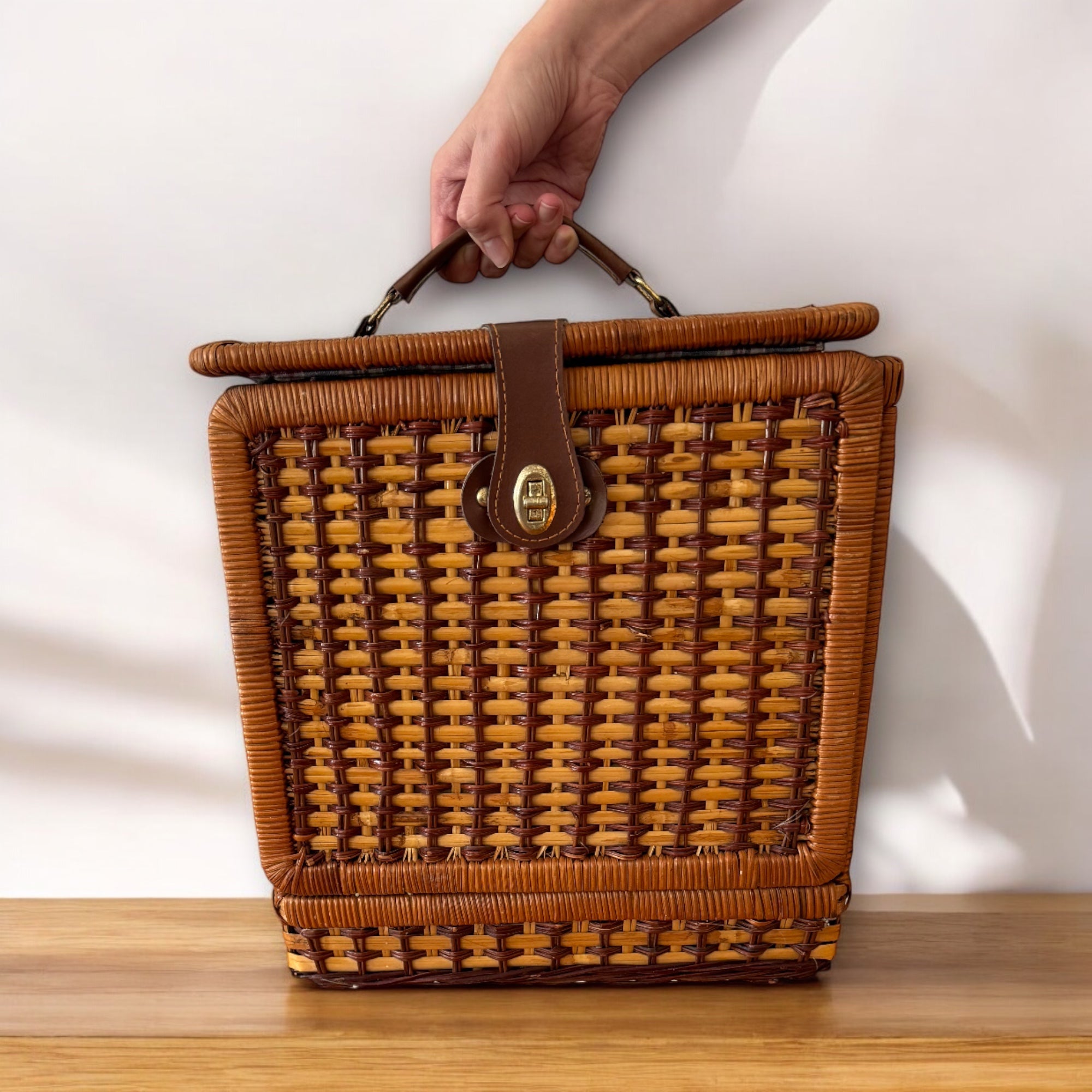 Two - Person Upcycled Picnic Basket - Nest & Bird - Nest & Bird