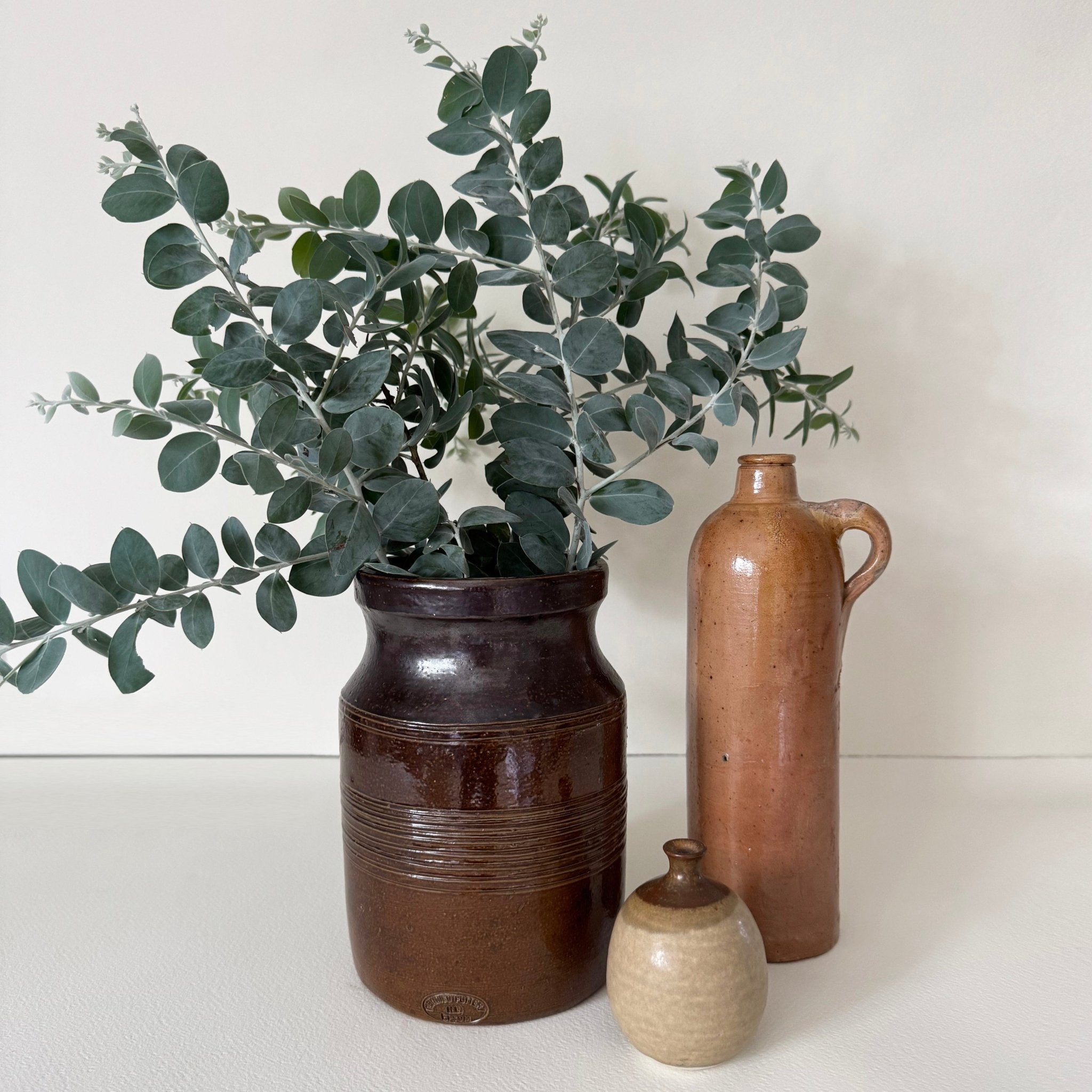 Vintage Ceramic Vase Trio - Nest & Bird - Nest & Bird