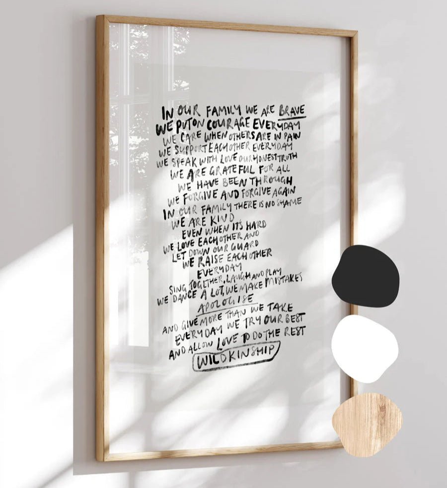 Wildkinship "In Our Family" Print - Wildkinship - Nest & Bird