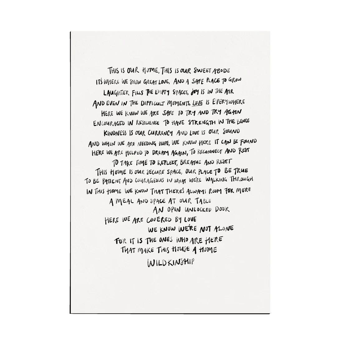 Wildkinship "This Is Our Home" Print - Wildkinship - Nest & Bird