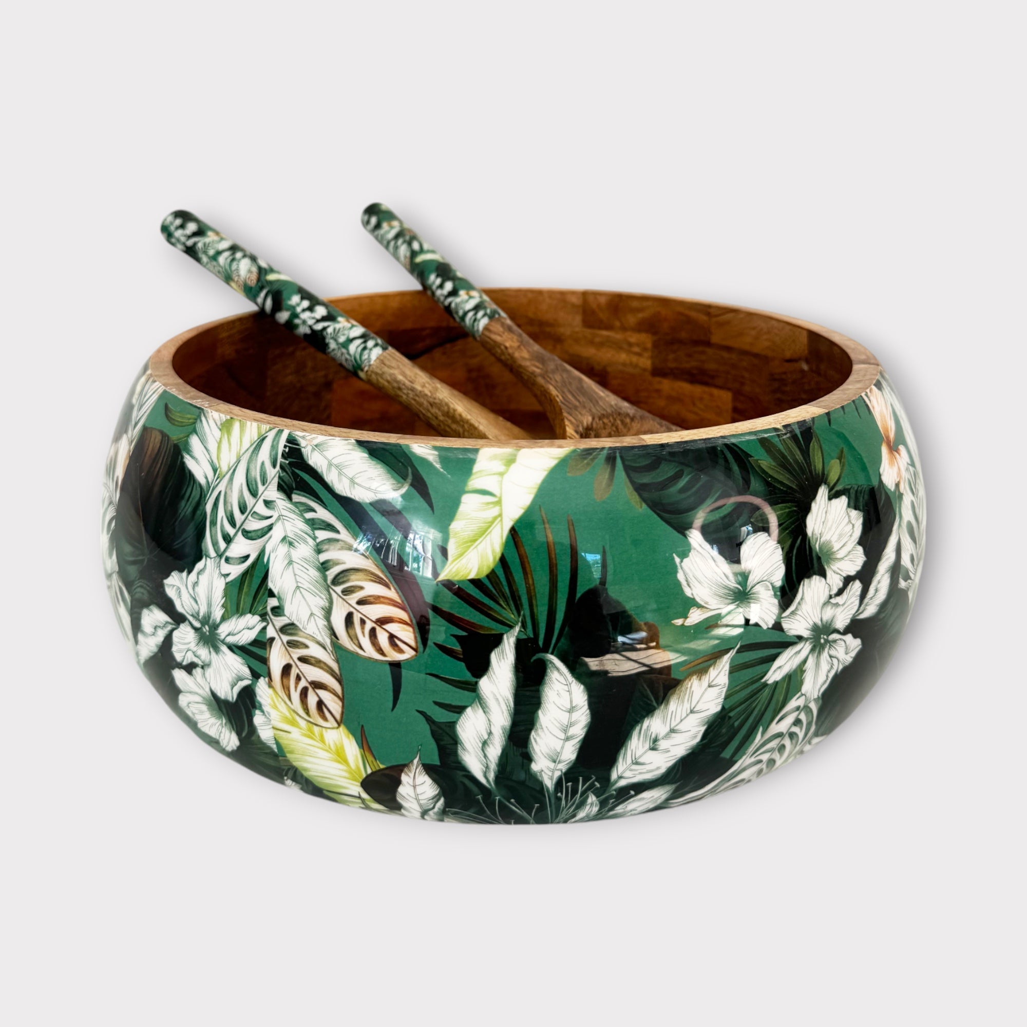 Woodland Salad Bowl and Salad Servers - Sanctuary Studio - Nest & Bird