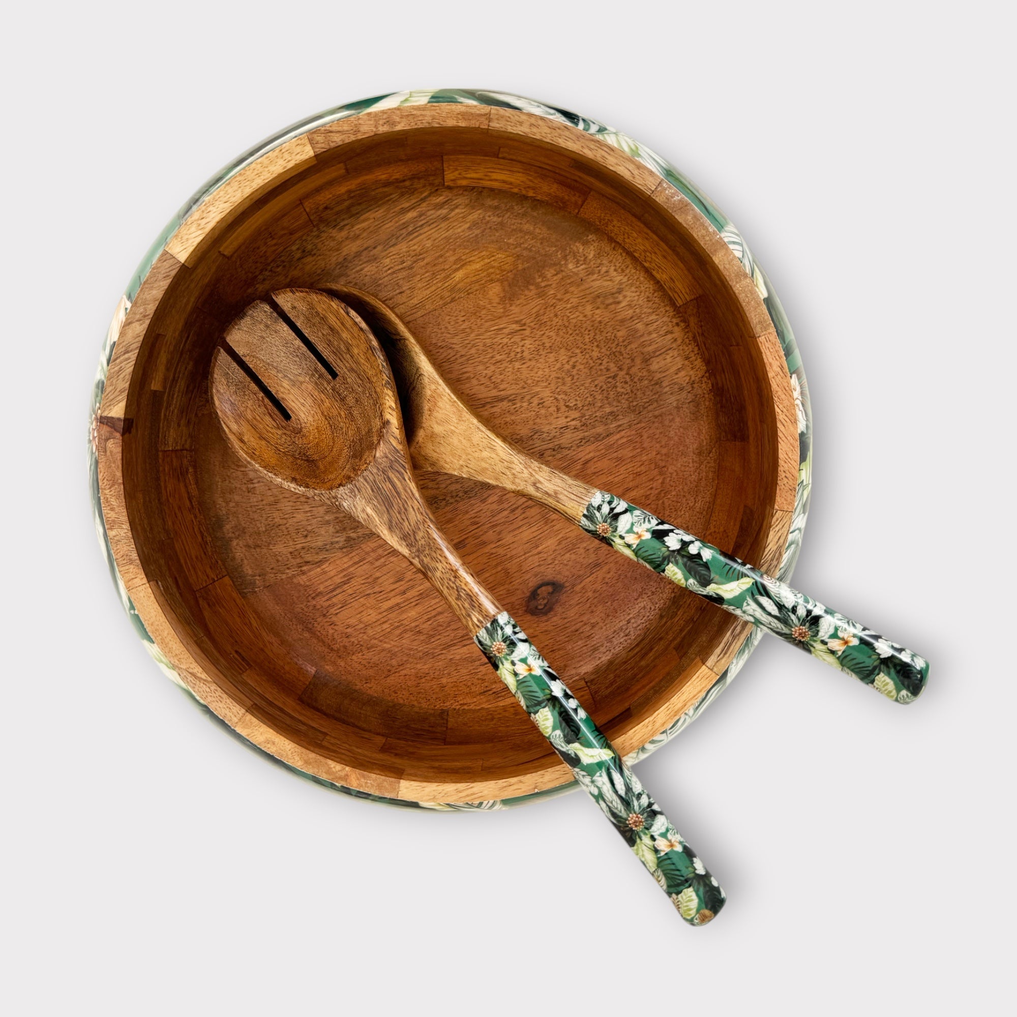 Woodland Salad Bowl and Salad Servers - Sanctuary Studio - Nest & Bird