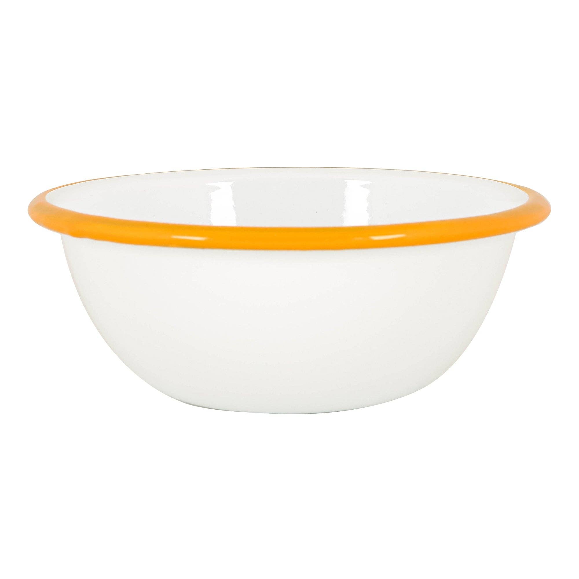 Yellow Rim Enamel Bowl - Rinkit Pty Ltd - Nest & Bird