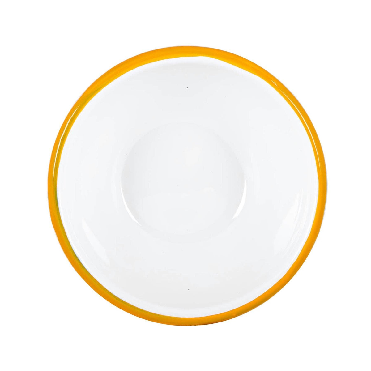 Yellow Rim Enamel Bowl - Rinkit Pty Ltd - Nest & Bird