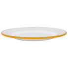 Yellow Rim Enamel Dinner Plate - Rinkit Pty Ltd - Nest & Bird