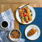 Yellow Rim Enamel Side Plate - Rinkit Pty Ltd - Nest & Bird