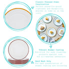 Yellow Rim Enamel Side Plate - Rinkit Pty Ltd - Nest & Bird