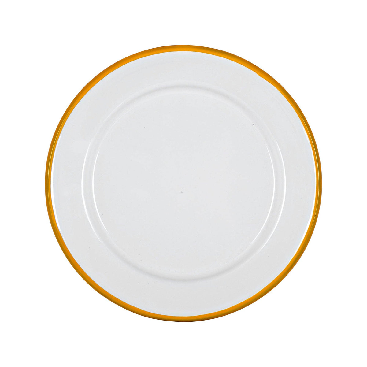Yellow Rim Enamel Side Plate - Rinkit Pty Ltd - Nest & Bird