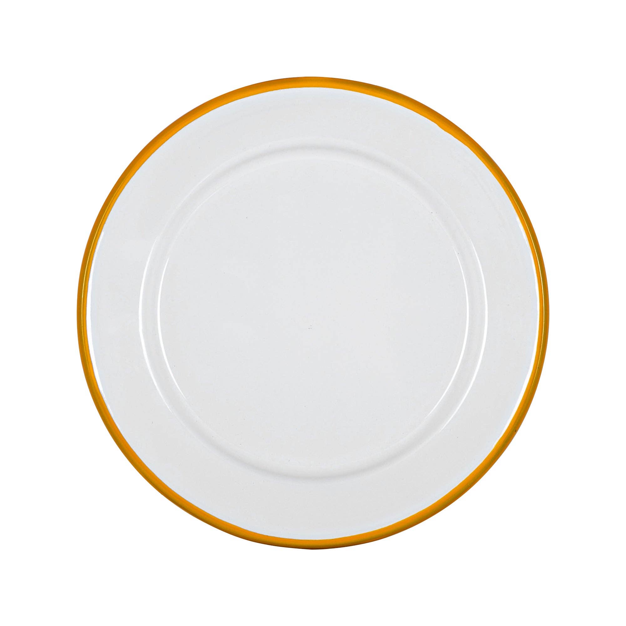 Yellow Rim Enamel Side Plate - Rinkit Pty Ltd - Nest & Bird